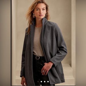 Banana Republic Brushed Knit Long Jacket